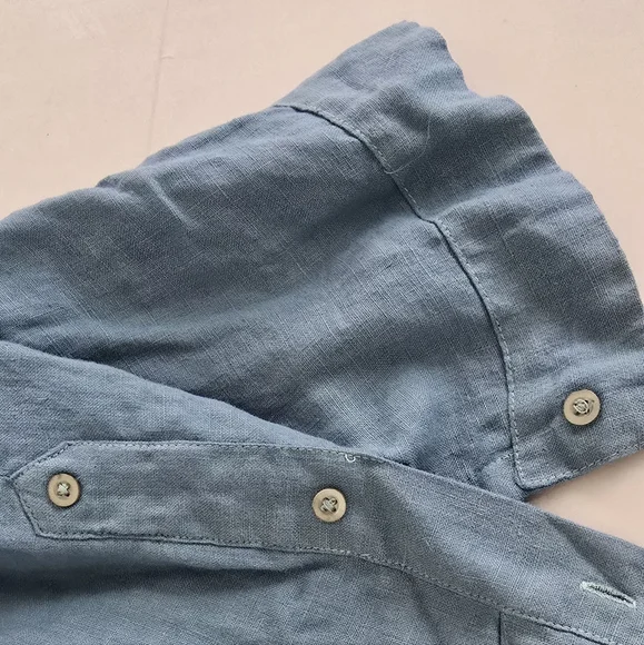 Havana By Statements Ocean Blue Short-Sleeve Button-Down Shirt - XXL - Picture 5 of 6